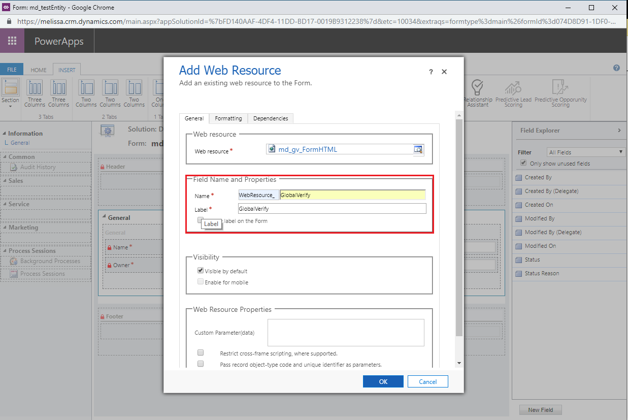 Name the Web Resource
