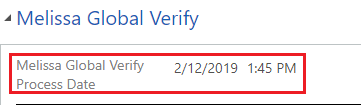 Verify Process Date