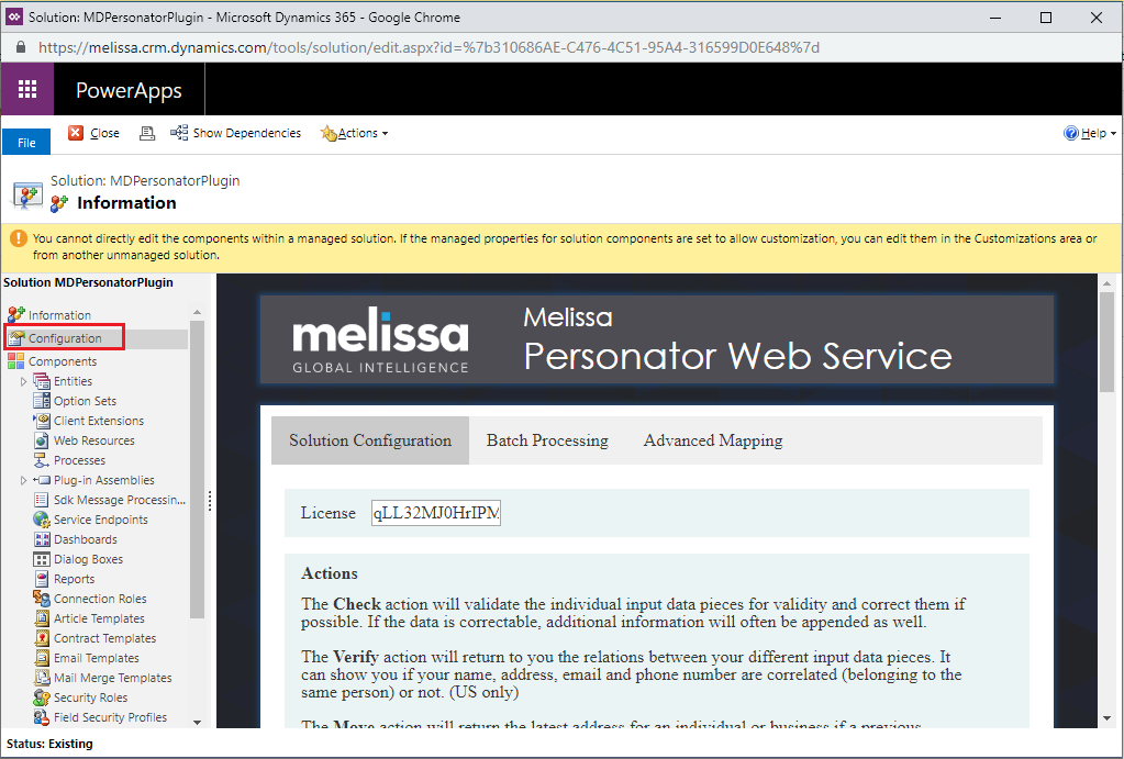 Click Configuration