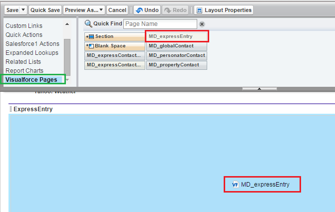 Drag and drop MD_expressEntry