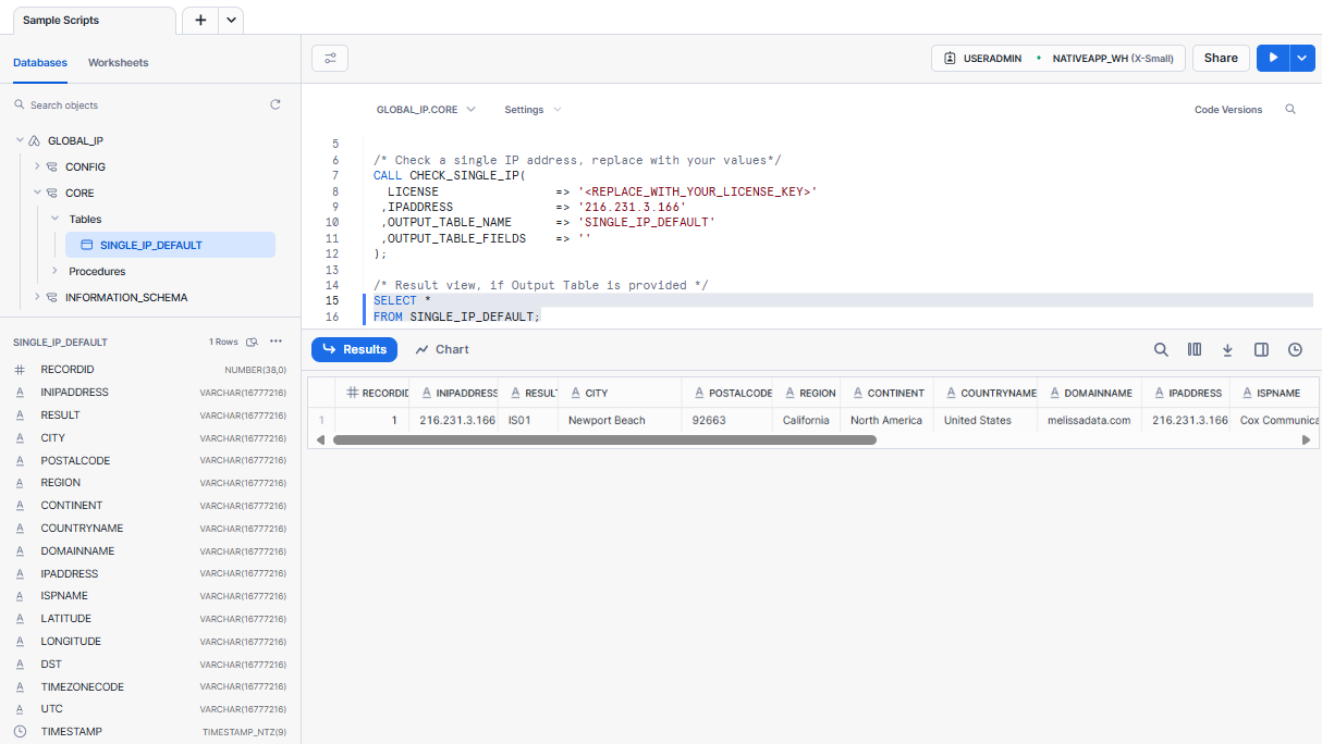 ../../_images/Snowflake-GlobalIp-Stored-Procedures-Check-Single-SQL-Result-Default-Table-View.png