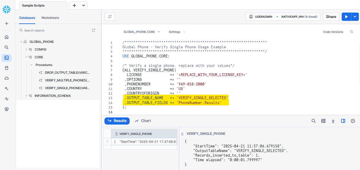 ../../_images/Snowflake-GlobalPhone-Stored-Procedures-Verify-Single-SQL-Result-Selected-Fields.png